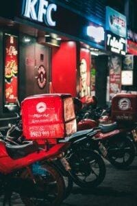 The free delivery and free courier gas, one is real