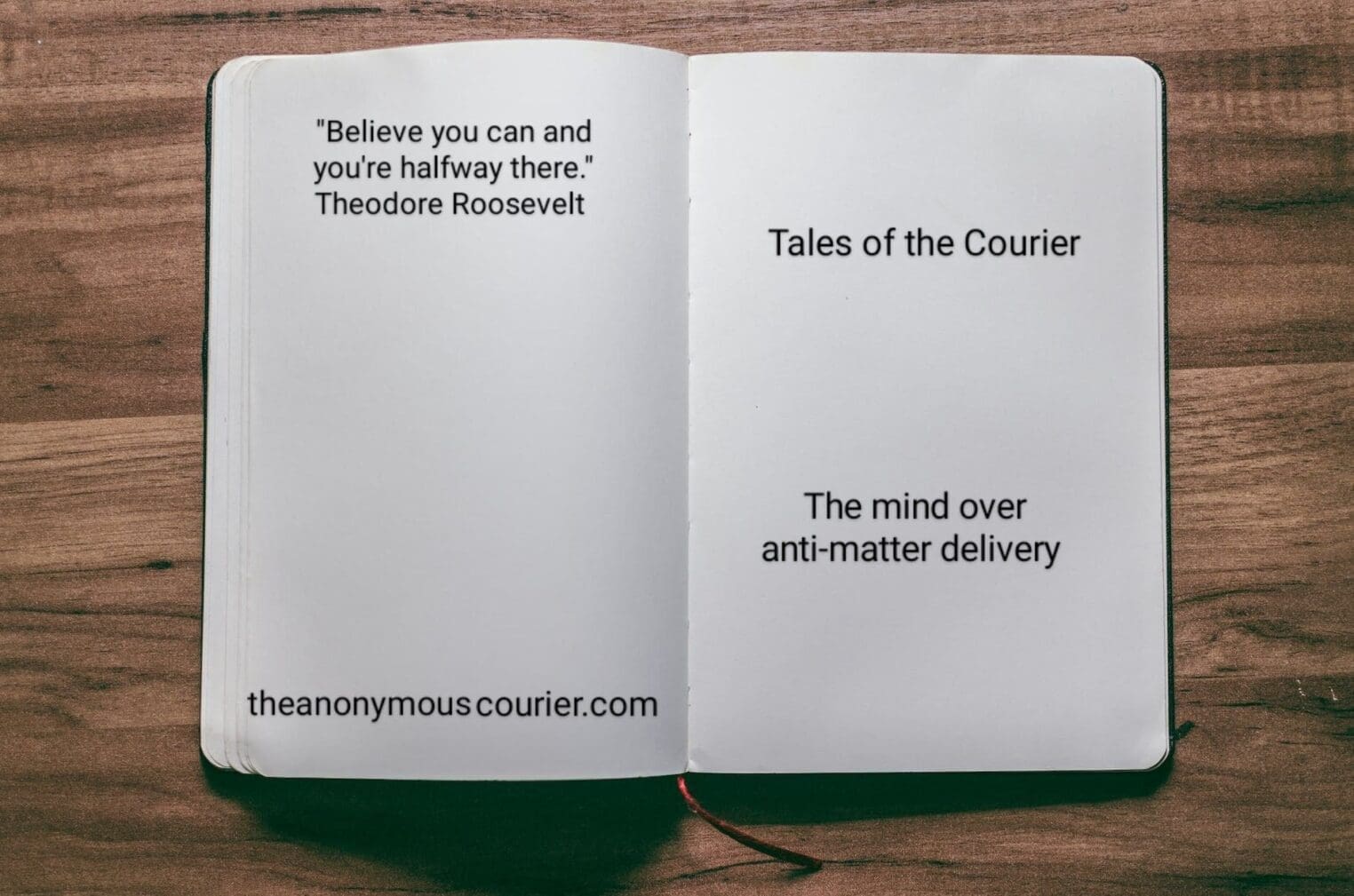 Tales of the Courier – The mind over anti-matter delivery